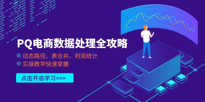 PQ电商数据处理全攻略，动态路径、表合并、利润统计，实操教学快速掌握-百货大全