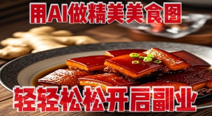 用AI做精美美食图，无需专业设备拍摄，轻轻松松开启副业-百货大全