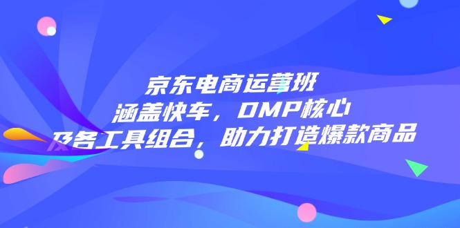 京东电商运营班：涵盖快车，DMP核心及各工具组合，助力打造爆款商品-百货大全