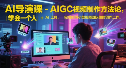 AI导演课-AIGC视频制作方法论，学会一个人+AI工具，完成如同小型视频团队般的创作工作，实现导演梦-百货大全