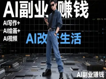 AI改变生活(Ai写作+AI绘画+Ai视频)，AI副业挣钱-百货大全