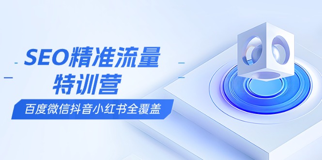 SEO精准流量特训营，百度微信抖音小红书全覆盖，带你搞懂搜索优化核心技巧-百货大全