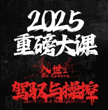 2025重磅大课，入世2，驾驭与控制-百货大全