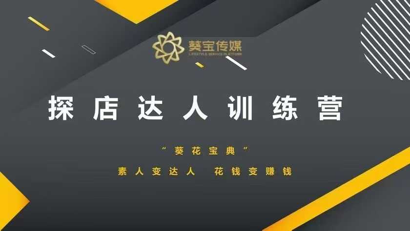 探店达人训练营，素人变达人，花钱变赚钱-百货大全