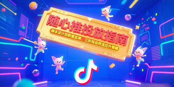 随心推投放指南，脚本设计加数据监测，三阶段自然流拉升策略-百货大全