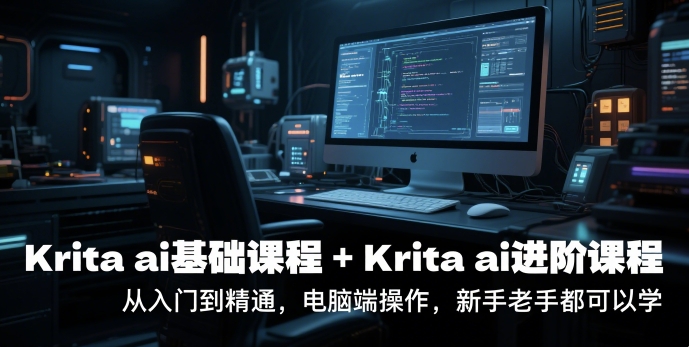 krita ai基础课程+Krita ai进阶课程，从入门到精通，电脑端操作，新手老手都可以学-百货大全