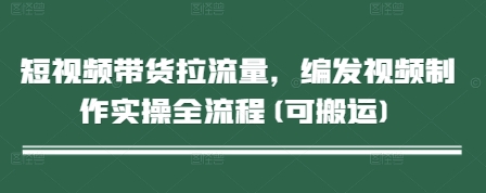 短视频带货拉流量，编发视频制作实操全流程(可搬运)-百货大全
