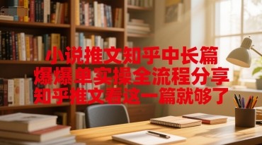 小说推文知乎中长篇爆单实操全流程分享，知乎推文看这一篇就够了-百货大全