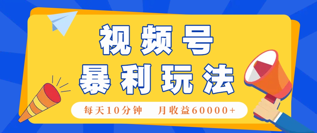 视频号AI赚钱法，每天只需10分钟，月入6万+！(超详细拆解)-百货大全