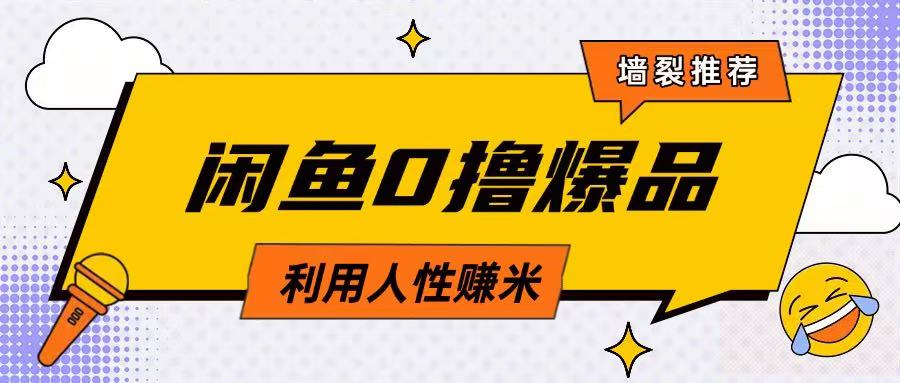 咸鱼0撸玩法利用人性售卖商品达到日挣2张的效果-百货大全