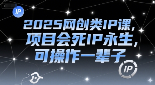 2025网创类IP课，项目会死IP永生，可操作一辈子-百货大全