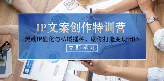 IP文案创作特训营，灵魂IP显化与私域播种，助你打造变现闭环(14节课)-百货大全