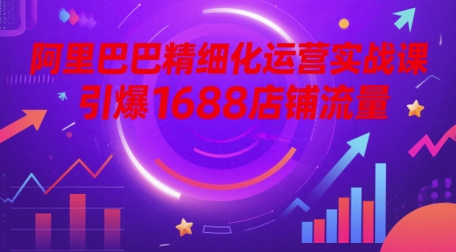 阿里巴巴精细化运营实战课，引爆1688店铺流量-百货大全