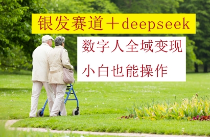 银发赛道+deepseek数字人全域变现，小白也能操作-百货大全