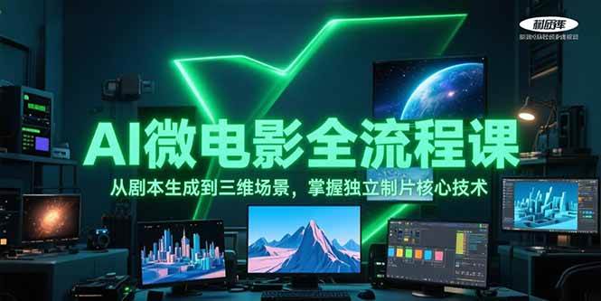 AI微电影全流程课，从剧本生成到三维场景，掌握独立制片核心技术-百货大全