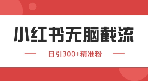 小红书截流同行客源，独家野路子获客玩法 日引200+暴力获客【揭秘】-百货大全
