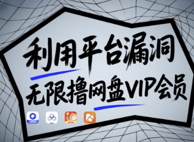 利用平台漏洞，无限撸网盘VIP会员，用户亲测有效!【漏洞原理+操作演示】-百货大全