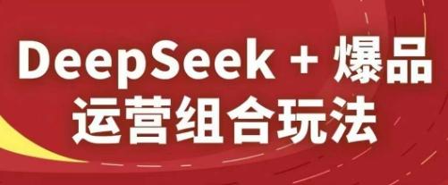DeepSeek+爆品运营组合玩法，2025淘系精品课-百货大全