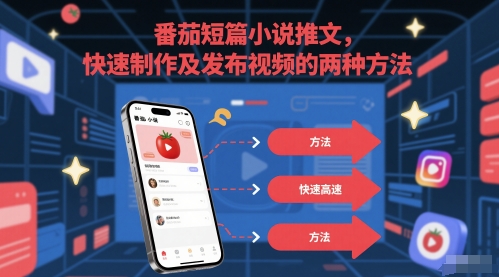 番茄短篇小说推文，快速制作及发布视频的两种方法-百货大全