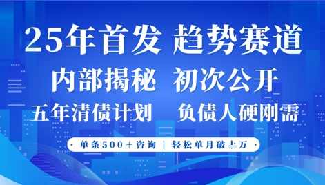 2025年首次公开，真正的事业型赛道，客咨不断，单月轻松破W-百货大全
