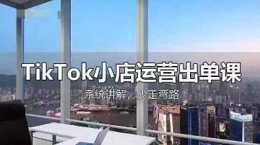 TikTok小店运营出单课，从开店选品、运营出单、发货回款，进行全流程讲解-百货大全