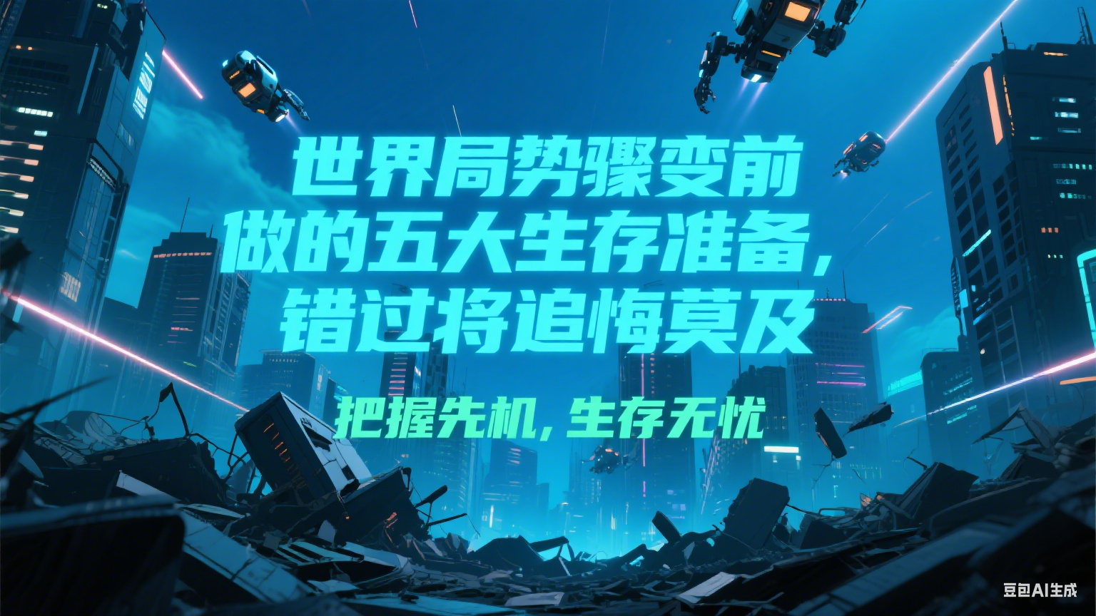 付费文章《世界局势骤变前必做的五大生存准备，错过将追悔莫及》-百货大全