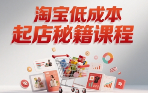 淘宝低成本起店系统课，助你快速起店，实现弯道超车-百货大全