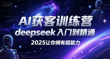 AI获客训练营，deepseek入门到精通，2025让你拥有超能力-百货大全