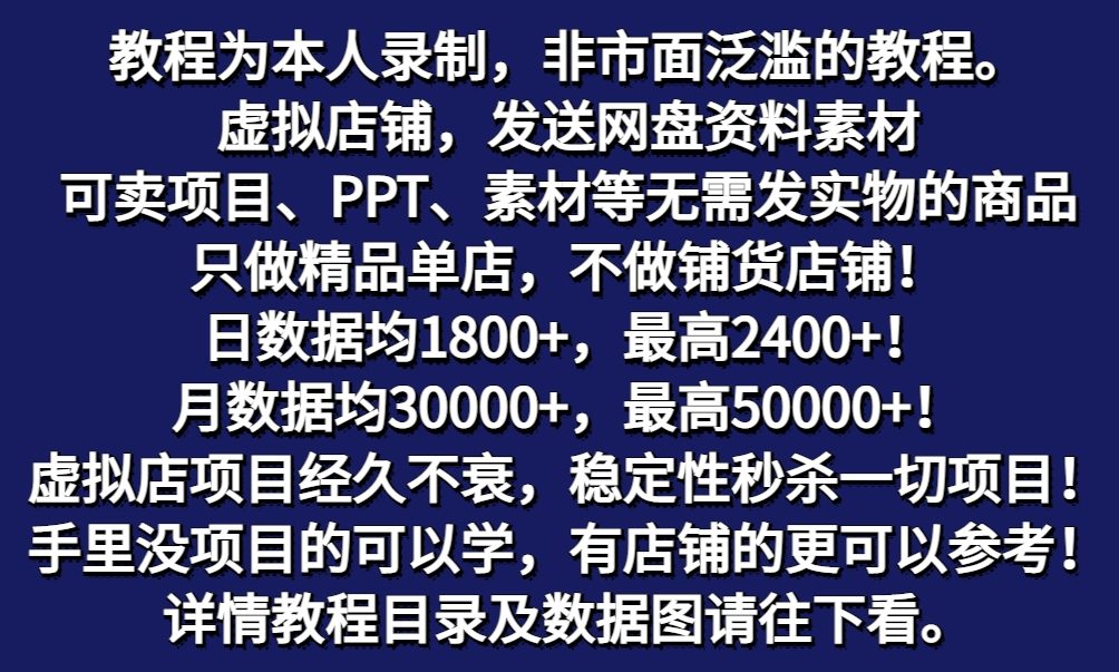 图片[1]-拼多多虚拟店铺项目，电脑挂机自动发货，单店日利润300+-百货大全