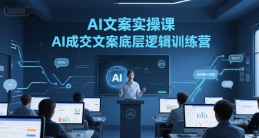AI文案实操课，AI成交文案底层逻辑训练营-百货大全