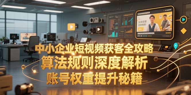 中小企业短视频获客全攻略，算法规则深度解析，账号权重提升秘籍-百货大全
