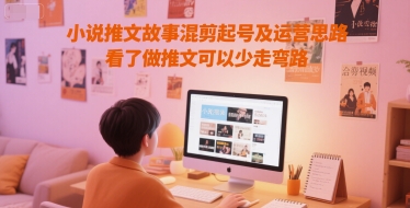 小说推文故事混剪起号及运营思路，看了做推文可以少走弯路-百货大全