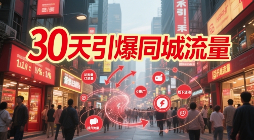 30天引爆同城流量：团购篇 认知篇 流量篇 来客篇 达人篇 老板人设IP篇 投流篇-百货大全