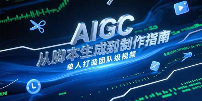 AIGC视频制作指南，从脚本生成到剪辑全流程，单人打造团队级视频-百货大全