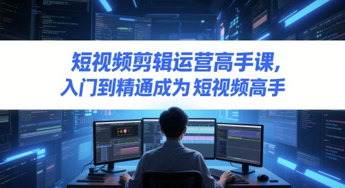 短视频剪辑运营高手课，入门到精通成为短视频高手-百货大全