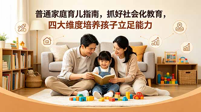 付费文章：普通家庭育儿指南，抓好社会化教育，四大维度培养孩子立足能力-百货大全