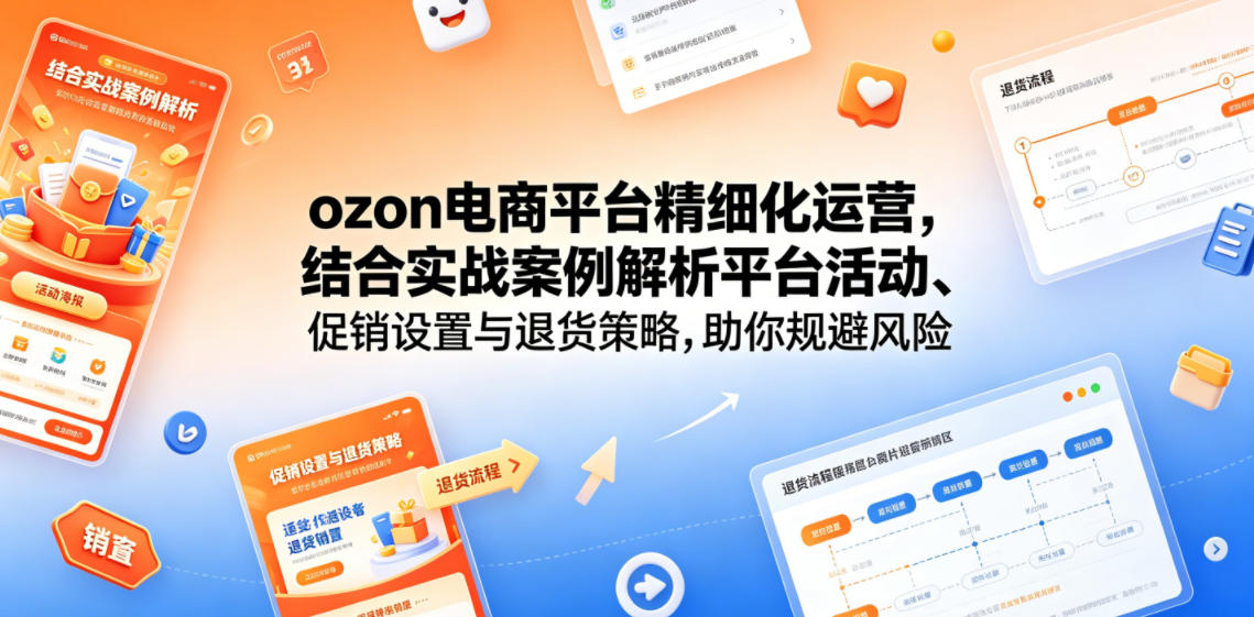 ozon电商平台精细化运营,结合实战案例解析平台活动、促销设置与退货策略,助你规避风险、提升销量-百货大全