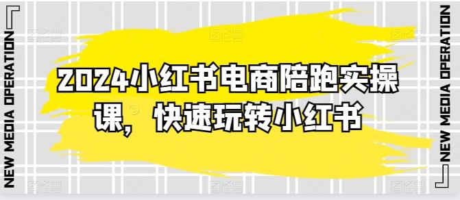 2024小红书电商陪跑实操课，快速玩转小红书，超过20节精细化课程-百货大全