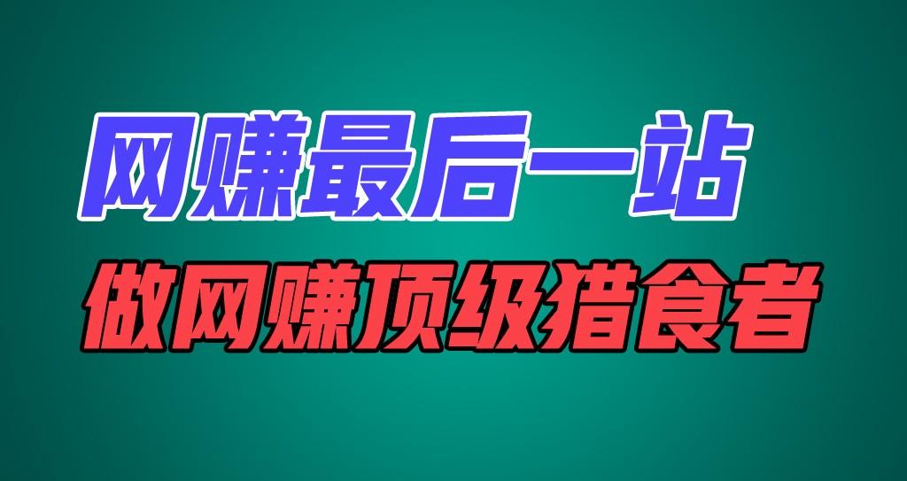 网赚最后一站，卖项目，做网赚顶级猎食者-百货大全
