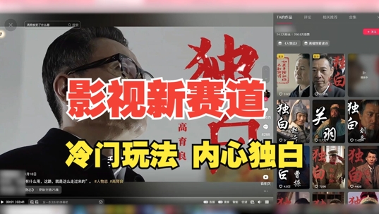最新影视解说玩法，人物独白，30天涨粉24万+，全流程拆解【揭秘】-百货大全