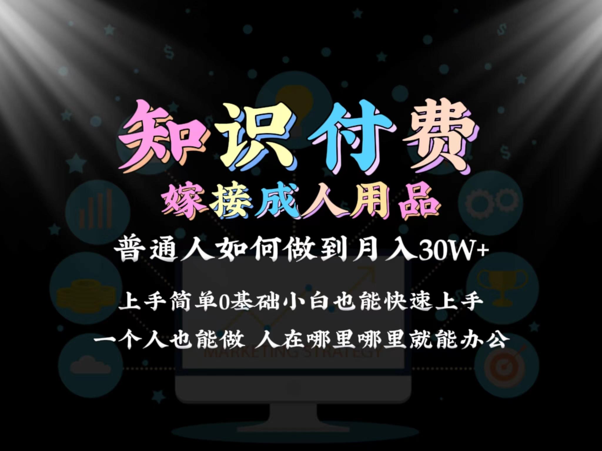 2024普通人做知识付费结合成人用品如何实现单月变现30w 保姆教学1.0-百货大全