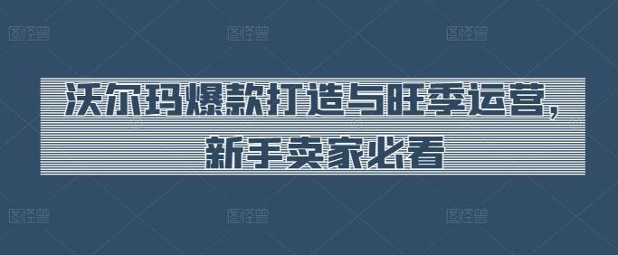 沃尔玛爆款打造与旺季运营，新手卖家必看-百货大全