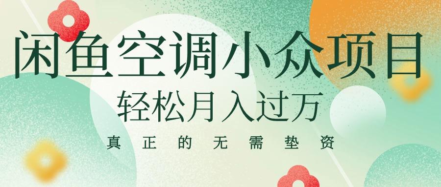 闲鱼卖空调小众项目 轻松月入过万 真正的无需垫资金-百货大全