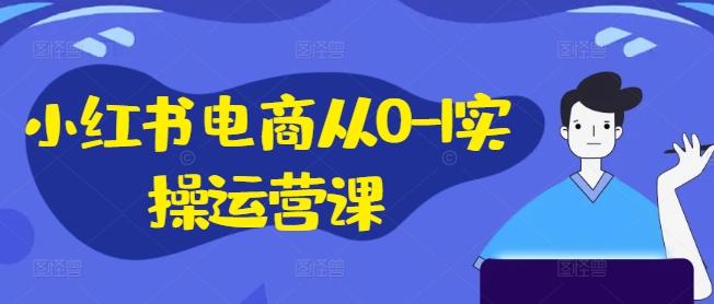 小红书电商从0-1实操运营课，小红书手机实操小红书/IP和私域课/小红书电商电脑实操板块等-百货大全