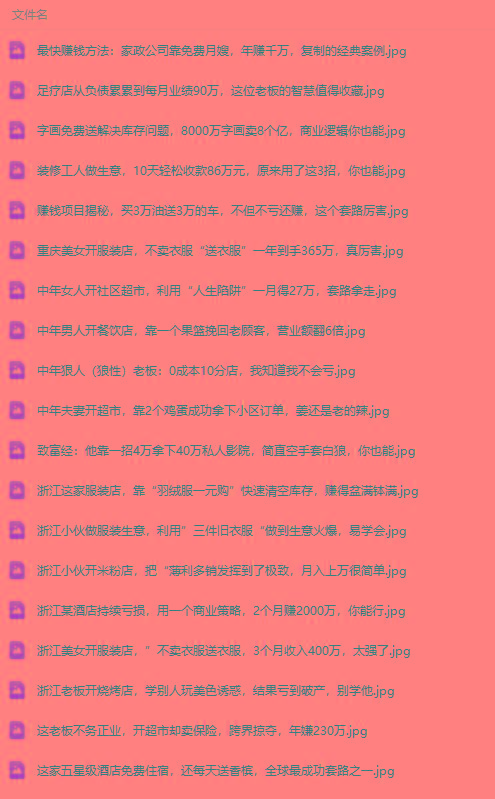 图片[1]-(9607期)真实有效391套商业模式，年入几十到几百万案例解析(电子书+视频+图文)-百货大全