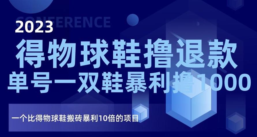 2023得物球鞋撸退款，单号一双鞋暴利撸1000，一个比得物球鞋搬砖暴利10倍的项目【揭秘】-百货大全
