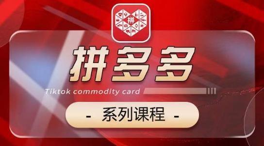 2024拼多多系列课，【基础】【运营】【活动】【推广】【玩法】5大模块-百货大全