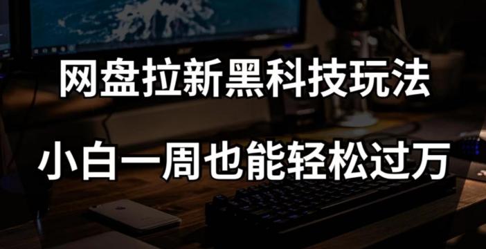 网盘拉新黑科技玩法，小白一周也能轻松过万【全套视频教程+黑科技】【揭秘】-百货大全