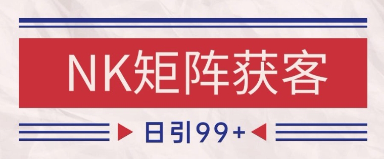 小红书某音NK赛道引流获客 自热矩阵日引200+【揭秘】-百货大全