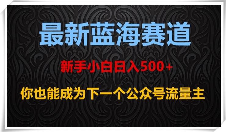最新蓝海赛道，新手小白日入500+，你也能成为下一个公众号流量主【揭秘】-百货大全
